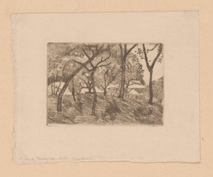 výhled na les od Paula Modersohn Becker (signed by artist)