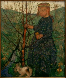 Dítě s králíkem od Paula Modersohn Becker
