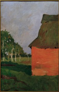 červený dům od Paula Modersohn Becker