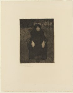 Sedící stará žena od Paula Modersohn Becker