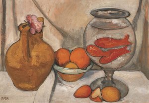 Zátiší s akvárií. 1906 od Paula Modersohn Becker