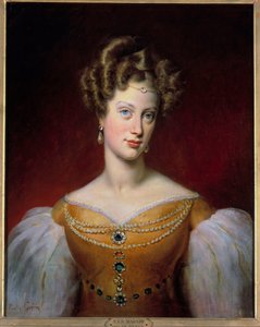 Portrét Marie Caroline, princezny Bourbonské - Sicílie a vévodkyně z Berry (1798-1870) Obraz Paulina Guerina (1783-1855) 1819 Ne. 0,69x0,54 m