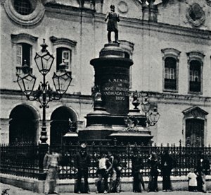 Socha José Bonifacio. Largo de S. Francesco, 1895