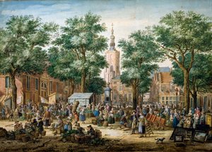 Velký zelený trh v Haagu, 1769