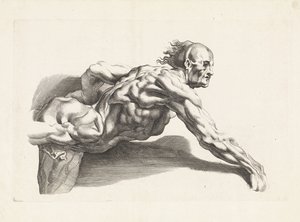Anatomická studie šikmého muže Kniha kreslení Petera Paula Rubense (název série)
