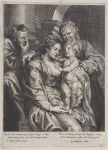 Svatá rodina se svatou Annou, ca. 1620-70., ca. 1620-70. od Paulus Pontius