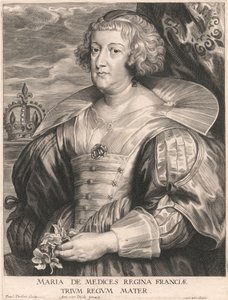 Marie de Medicis, královna Francie, matka tří králů od Paulus Pontius