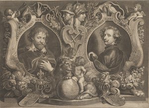 Paulus Pontius - Antonius Van Dyck Eques a Peter Paul Rubens Eques - Google Art Project od Paulus Pontius