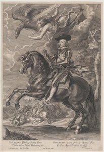 Portrét kardinála-Infante Ferdinanda Rakouského, na koni, ca. 1640-53, ca. 1640-53. od Paulus Pontius