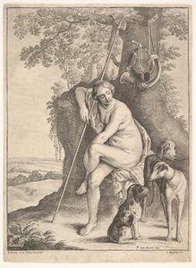 Sedící postava lovkyně Diany, 1625-77. od Paulus Potter