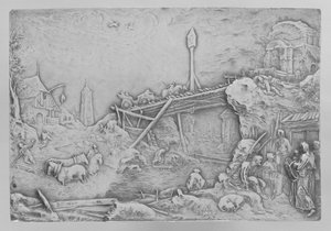 Říční krajina Rivier Landschap od Paulus Willemsz. van Vianen