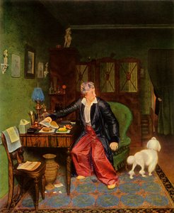 Aristokrat snídá, aneb hedvábí na břiše a nic uvnitř, 1849-1850, 1965.