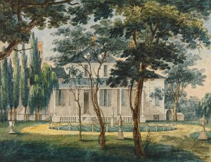 Venkovská rezidence, možná venkovský dům generála Moreaua v Morrisville..., 1811-ca. 1813.