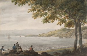 Shad Fishermen na břehu řeky Hudson, 1811-ca. 1813. od Pavel Petrovic Svin