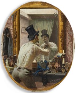 Francouz se připravuje na bal populaire, 1863. od Pavel Petrovich Chistyakov