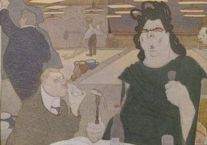 Karikatura Fjodora Šaljapina, 1910 od Pavel Yegorovich Shcherbov
