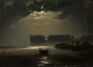 The North Cape by Moonlight, 1848.