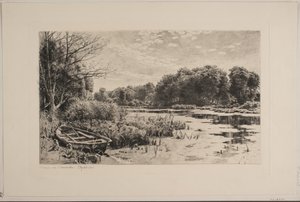 Rybník u Strandmøllen od Peder Monsted