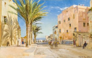 Alžír, odpoledne v Alžíru / obraz P.Mönsted od Peder Monsted