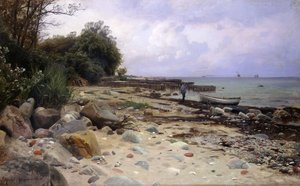 Pohled na moře od Peder Monsted