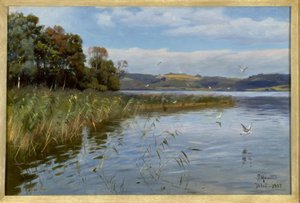 Letní den u jezera od Peder Monsted