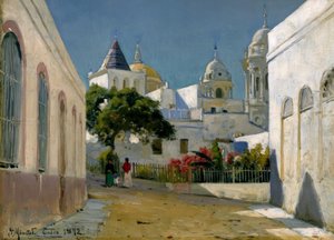 Výhled na město v Cádizu od Peder Monsted