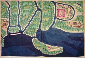Sloane Ms 197, ff.80v-81r: Mapa Sofaly, Mosambik, z 