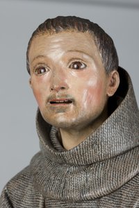 San Diego z Alcaly, kolem 1665-70 (polychromované dřevo)