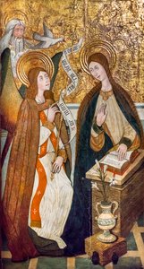 Zvěstování (olej na dřevě) od Pedro the Younger Espalargues