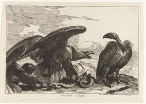 Sup a orel s hadem 1. des Aigles 2. Griffon (titul na předmětu) Ptáci ze zvěřince ve Versailles (název série)