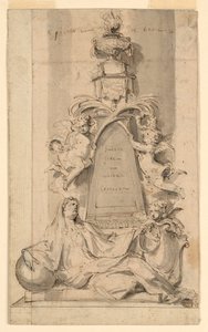 Design pro pomník pro van der Cammen-Henriques v kostele St. Gumarus, Lier od Peeter Verbrugghen II