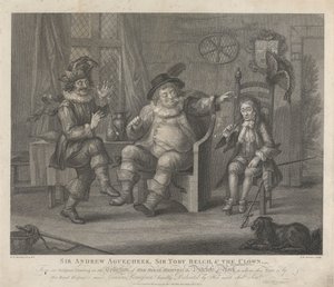 Sir Andrew Aguecheek, Sir Toby Belch a klaun - „Dvanáctá noc“, dějství II, scéna III