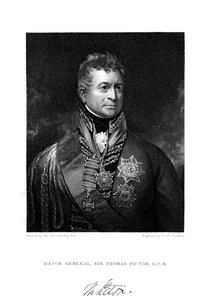 Sir Thomas Picton, britský voják, 19. století.