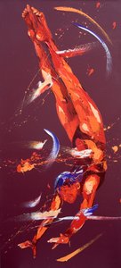 Gymnast Seven, 2011 (olej na plátně) od Penny Warden