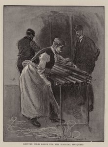 Příprava Poláků na nemocniční markýzy od Percy F.S. Spence