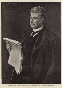 Ctihodný Edmund Barton, první premiér Australského společenství