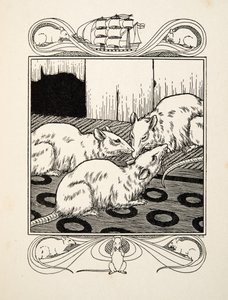 Filial Duty, od Sto anekdot o zvířatech, hospoda. 1924 (rytina) od Percy J. Billingshurst