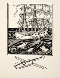 Musical Seals, od Sto anekdot o zvířatech, hospoda. 1924 (rytina) od Percy J. Billingshurst