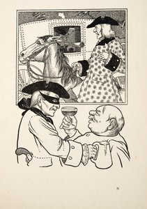 Staré zvyky, ze Sto anekdot o zvířatech, hospoda. 1924 od Percy J. Billingshurst