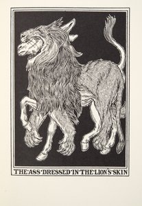 The Ass Dressed in the Lions Skin, from Fontaine Fables, pub. 1905