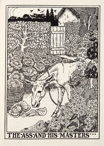 The Ass and his Masters, from Fontaine Fables, pub. 1905 od Percy J. Billingshurst