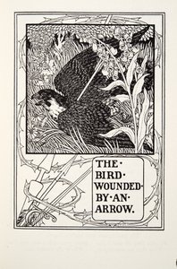 The Bird Wounded by Arrow, od Fontaine Fables, hospoda. 1905