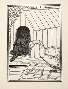 Pes a husa, ze Sto anekdot o zvířatech, hospoda. 1924 od Percy J. Billingshurst