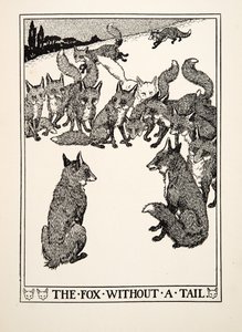 Liška bez ocasu, ze Sto Ezopových bajek, pub.1903