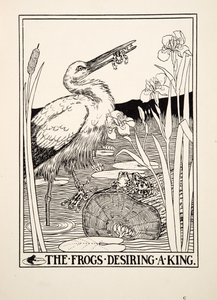 Žáby toužící po králi, ze Sto Ezopových bajek, pub. 1903