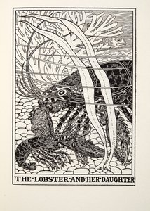 Humr a její dcera, z Fontaine Fables, hospoda. 1905