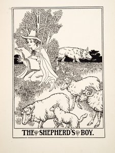 The Shepherds Boy, from A Sto Bajky Ezop, pub.1903