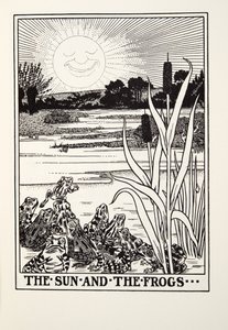 The Sun and the Frogs, z Fontaine Bajky, hospoda. 1905 od Percy J. Billingshurst