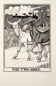 The Two Asses, from Fontaine Fables, pub. 1905