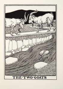 The Two Goats, from Fontaine Fables, pub. 1905